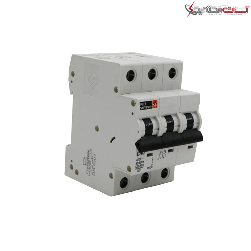 کلید مینیاتوری سه فاز 40 آمپر پارس شوان مدل C40