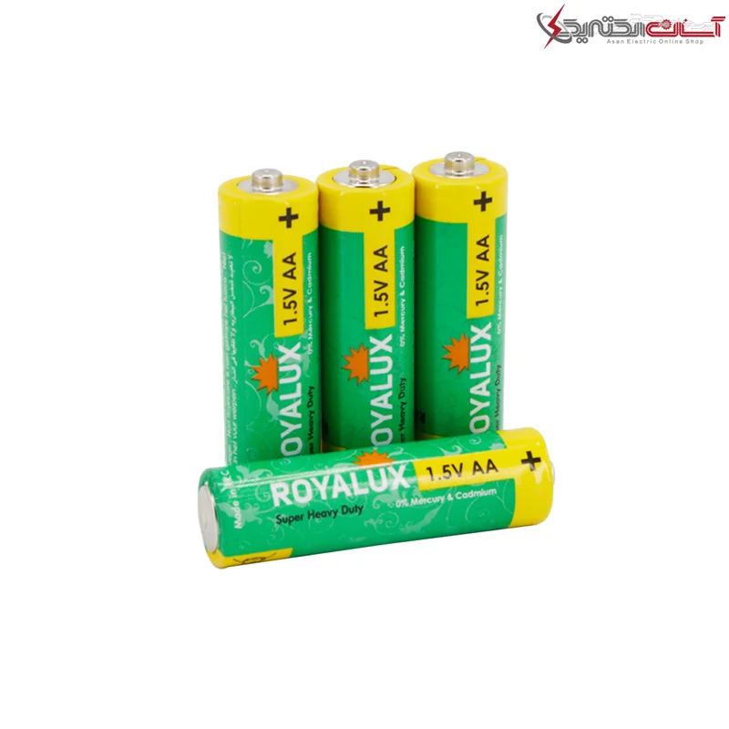 باتری قلمی رویالوکس مدل Super Heavy Duty بسته 4 عددی